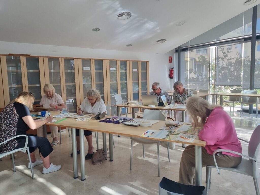 Calpe U3A Painting Watercolours Group Meeting